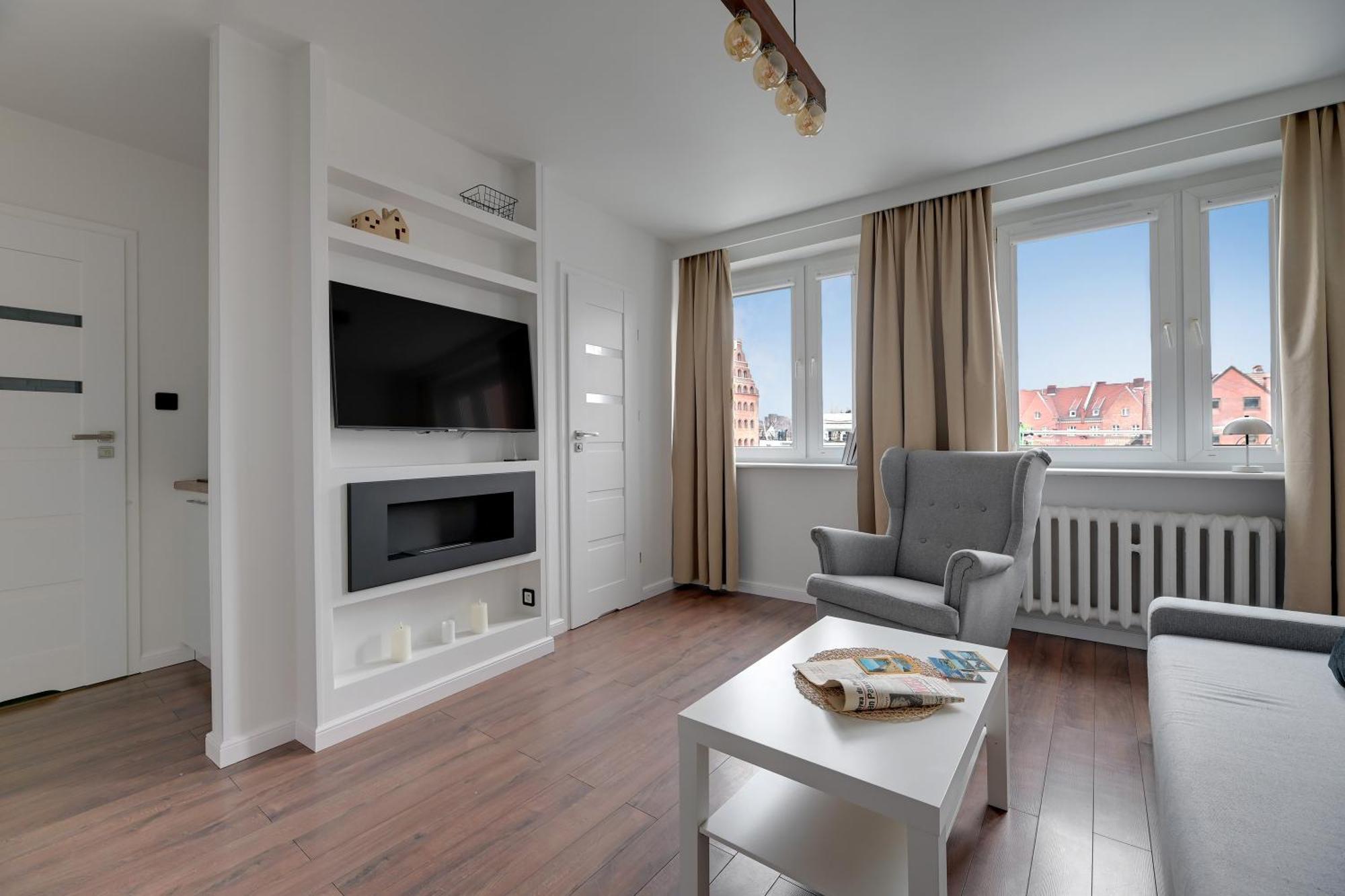 Motlawa Bulvar Residence Z Widokiem Na Rzeke Motlawa By Downtown Apartments Gdansk Bagian luar foto