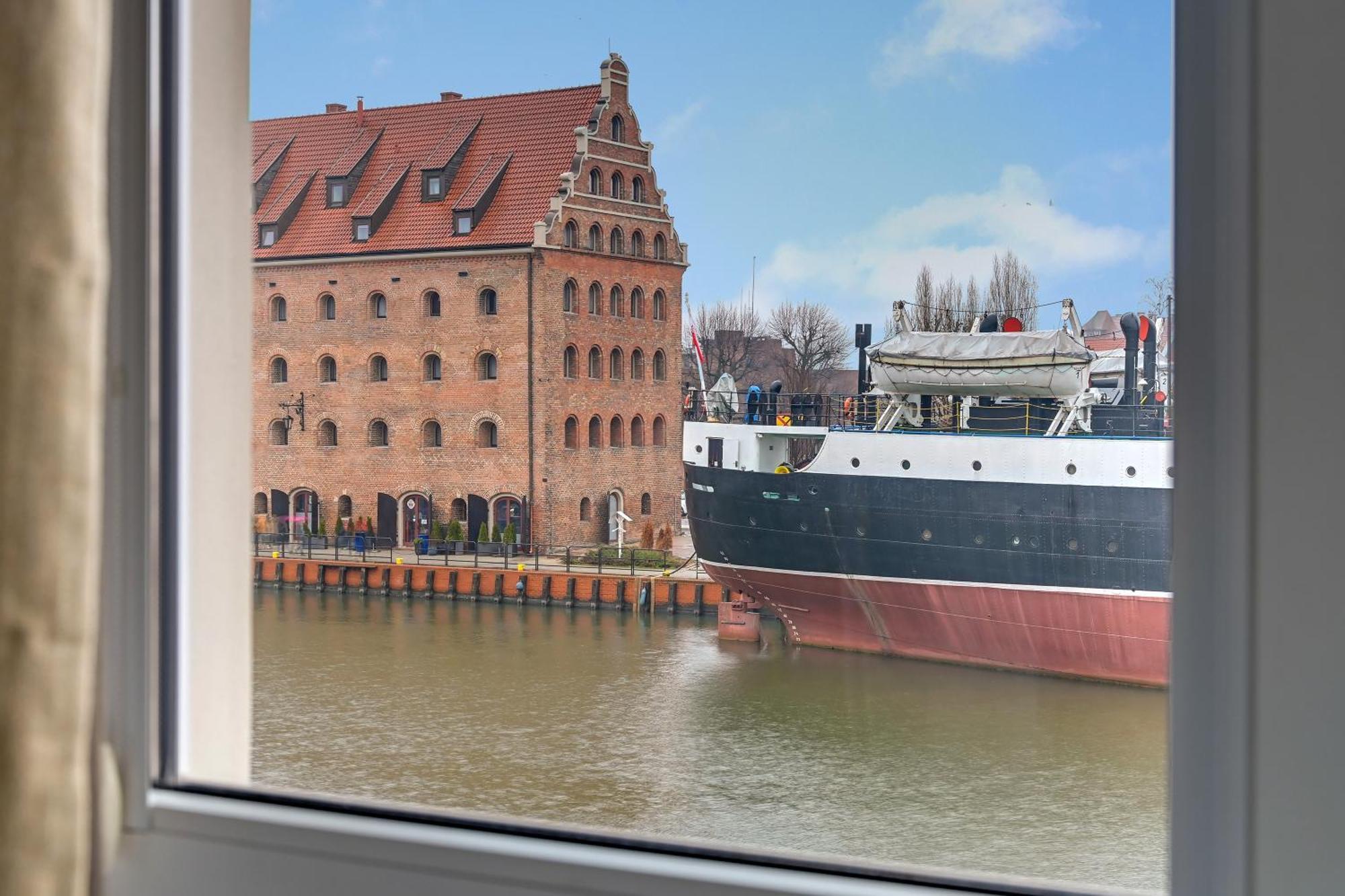 Motlawa Bulvar Residence Z Widokiem Na Rzeke Motlawa By Downtown Apartments Gdansk Bagian luar foto