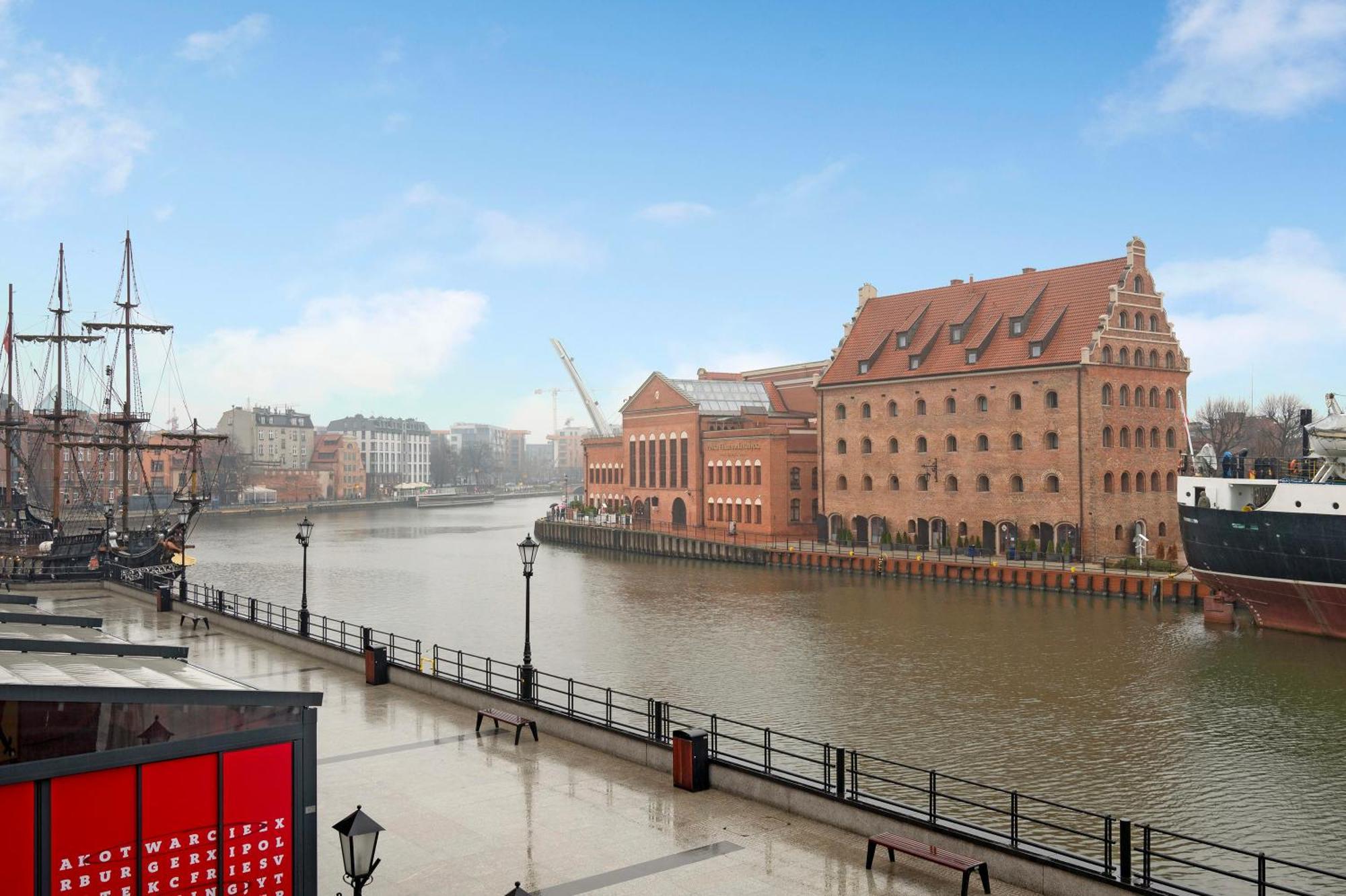 Motlawa Bulvar Residence Z Widokiem Na Rzeke Motlawa By Downtown Apartments Gdansk Bagian luar foto